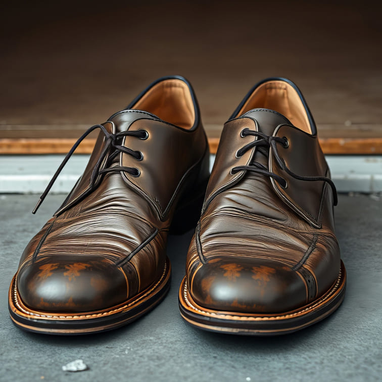 Brown Leather Oxfords