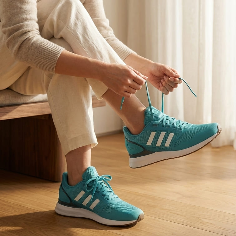 Teal Mesh Runners Third