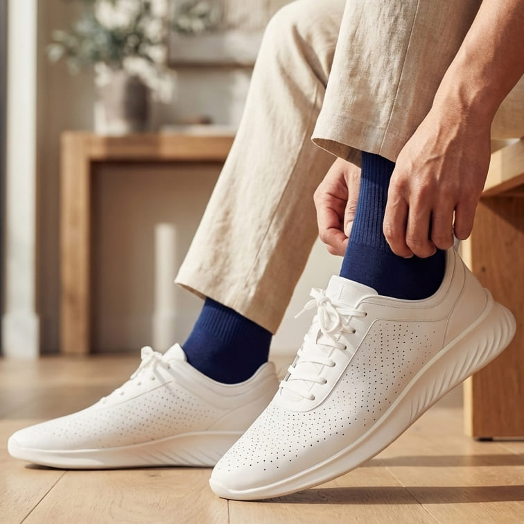White Sport Sneakers Third